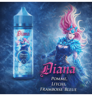 E-liquide Diana Pomme Litchi Framboise Bleue 100ml – Saveur Fruitée Fraîche
