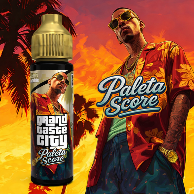 Paleta Score Grand Taste City 50ml – E-liquide Ananas Fraise Goyave 50/50 Paleta Score Grand Taste City 50ml – E-liquide Ananas Fraise Goyave 50/50