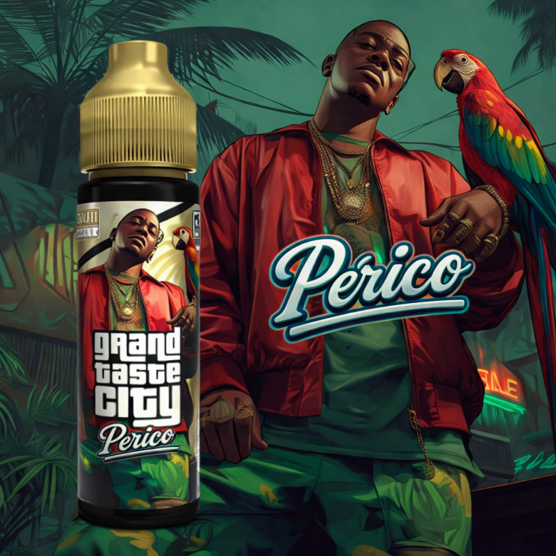 Périco Grand Taste City 50ml – E-liquide Litchi Fraise Passion 50/50