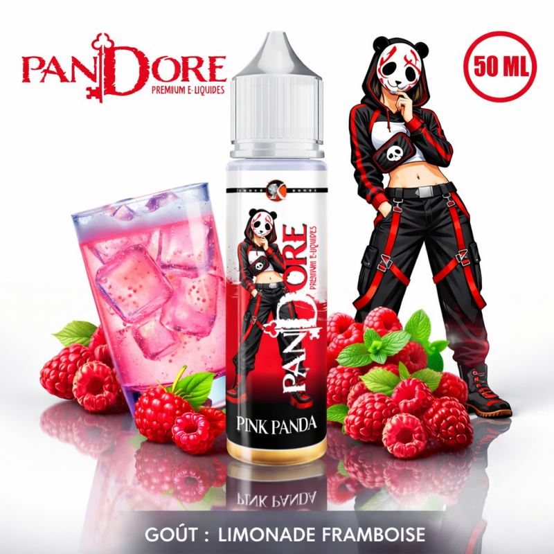 E-liquide Pink Panda 50ml Pandore – Limonade Framboise | Knoks